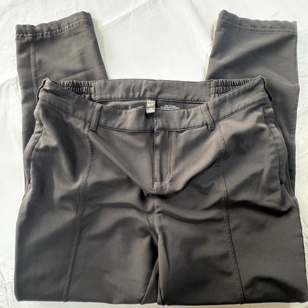 32 Degrees Cool Womens Black Stretch Pull‎ On Ankle Pants Size 12